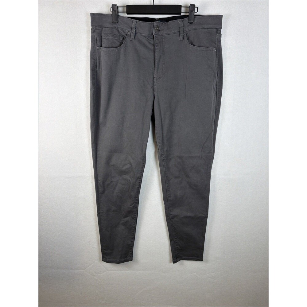 LuLaRoe Magic Waist Skinny Jeans Womens 34 Gray High Rise Stretch Denim Pants